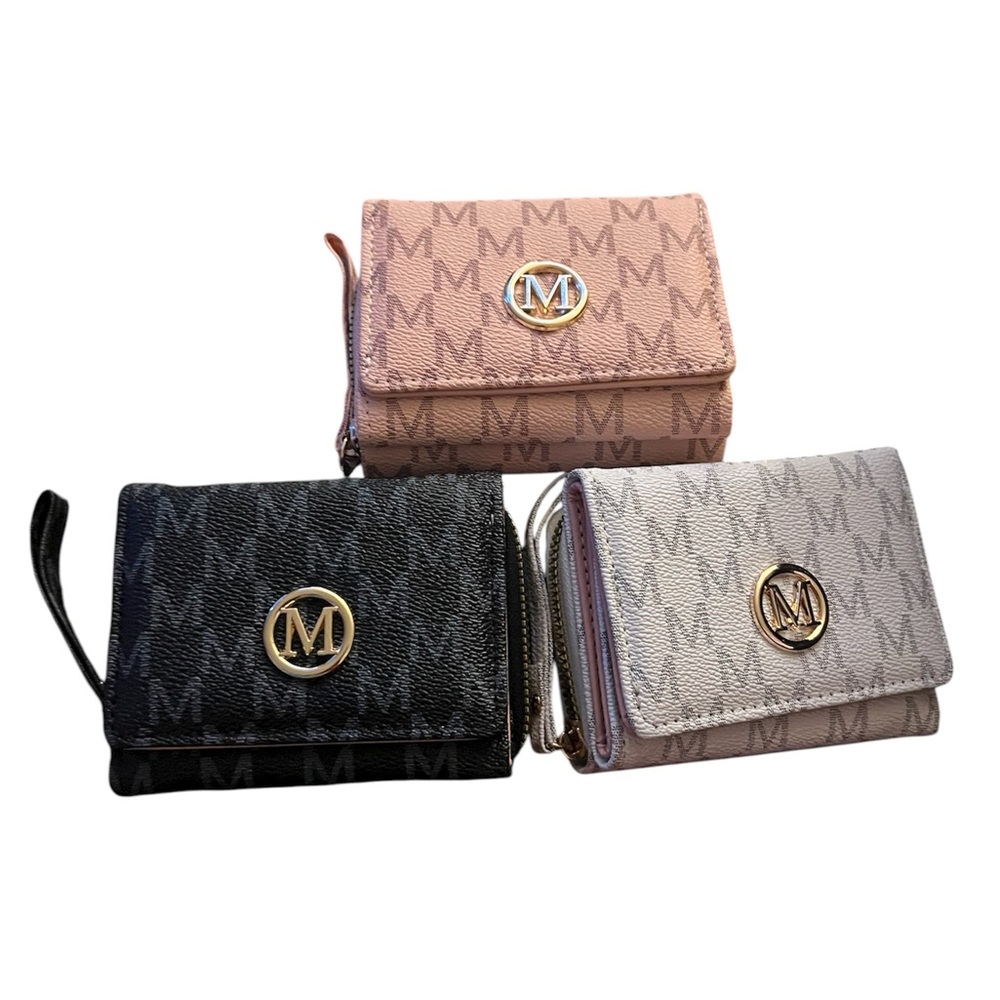 1/$10 Elegant Women's Wallet Set - Black, Pink, Cream